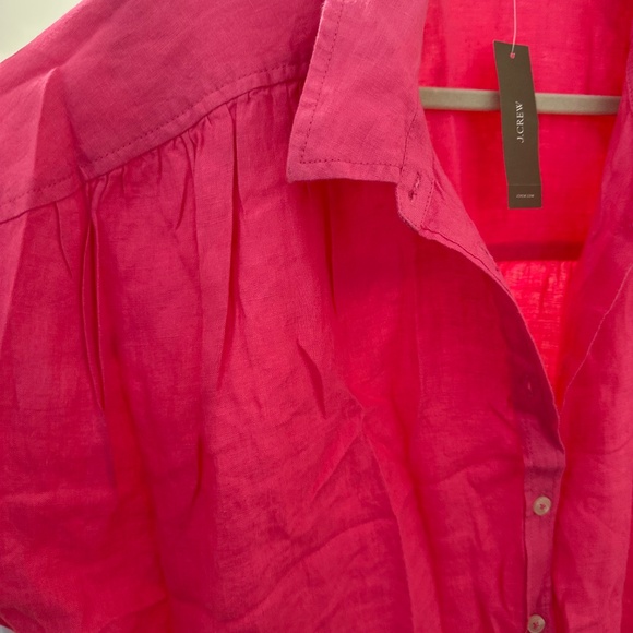 Relaxed-fit short-sleeve Baird McNutt Irish linen shirtdress - Picture 3 of 3